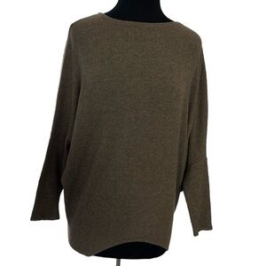 Story Dark Green Soft Knot Drop Shoulder Sweater Size Small